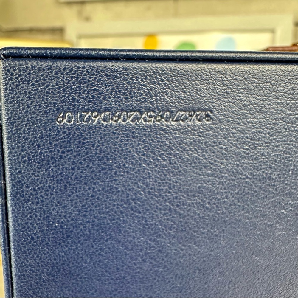 Louis Vuitton Large size Blue Leather jewelry box or watch box LIKE NEW RARE - Picture 7 of 13